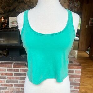BP Turquoise Tank Crop Top